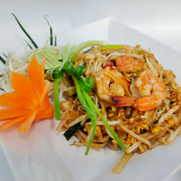 ผัดไทยกุ้งสด