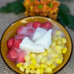 ทับทิม ข้าวโพด มะพร้าวกะทิ กะทิสด
