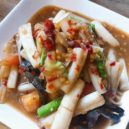 ตำปลาร้าไหลบัว