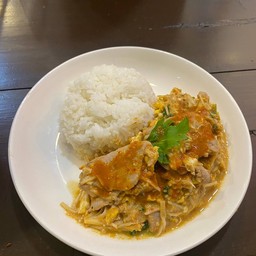 ข้าวหน้าไข่นัวหมู