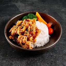 ข้่าวไก่ซอสทงคัทซึ