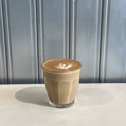 Hot caramel latte
