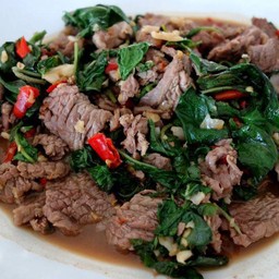 ผัดกะเพรากวาง