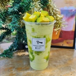 อะโวคาโดนมสดปั่นน้ำมะพร้าว