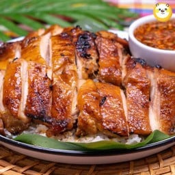 ไก่ย่างสับ + น้ำจิ้มแจ่ว
