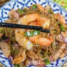 ลาบเส้นเล็กกุ้ง