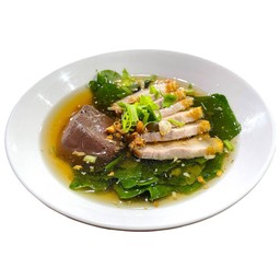 ต้มเลือดหมู หมูกรอบ เลือด.