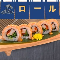 โรลหน้าปลาแซลมอนซอส สไปซี่