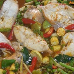 แกงป่าปลาทับทิม (หม้อ)