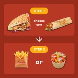 Promo 20% OFF Kebab M or Wrap 10 Incs with Fries or Salad โปรโมชั่นเคบับหรือดูรัม คู่กับ เฟรนซ์ฟรายหรือสลัด