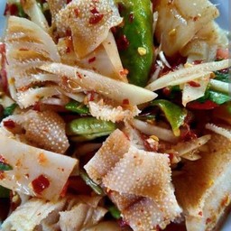 ตำปูปลาร้า ใส่สใบนาง