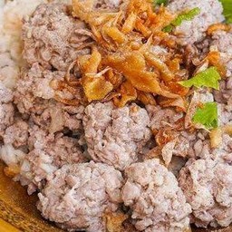 ข้าวต้มแห้งหมูสับ