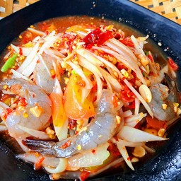 ตำไทยกุ้งสด