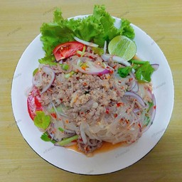 ยำเส้นเล็กหมูสับ