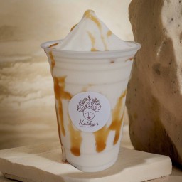 นมสดคาราเมล ปั่น