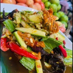 ตำแตงปูปลาร้าหอยดอง