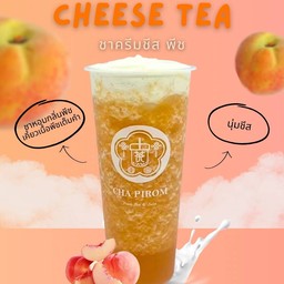 ชาครีมชีส พีช