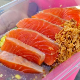 แซลม่อน+โซยุ+วาซาบิ+น้ำจิ้มซีฟู๊ด