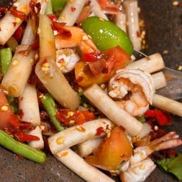 ตำไหลบัวกุ้งสุก