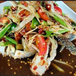 ตำปลาร้า  ปูม้า