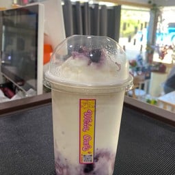 นมสดบลูเบอรี่ปั่น