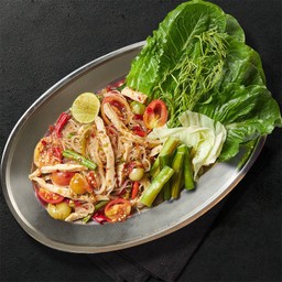 ตำเส้นเล็กหมูยอ