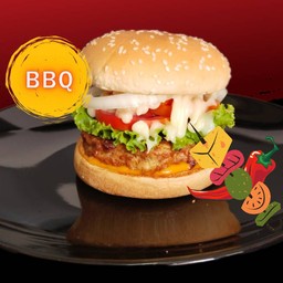 เบอร์เกอร์ไก่สไปร์ซี่ BBQ