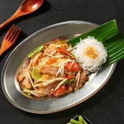 ตำคอหมูย่าง