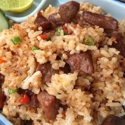 ข้าวผัดเนื้อแดด (ใหญ่)