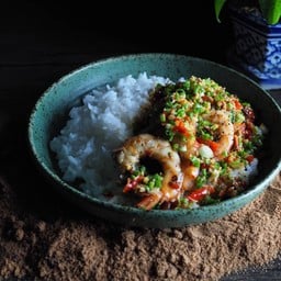 ข้าวกุ้งผัดพริกเกลือ