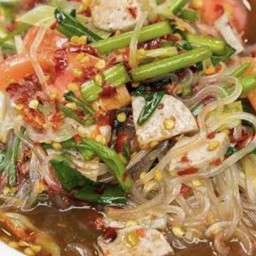 ตำเส้นเล็กหมูยอ