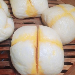 ชุดหมั่นโถว นึ่ง-ทาเนย นมข้นหวาน (1ชุด มี 2 ชิ้น)