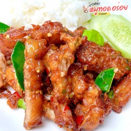 ข้าว+สามชั้นทอด กะปิหอม (คลองโคน) 🥣🌶️