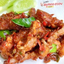 (กับข้าว) สามชั้นทอด กะปิหอม (คลองโคน) 🥣🌶️
