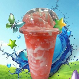 น้ำหวาน ร้านชมพู ตลาดนัดบัวทองธานี