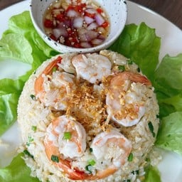 ข้าวผัดกุ้ง - ฟรีมิโซะซุป