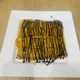 โรตีข้าวโพดชีส+เนยถั่วช็อคฯ