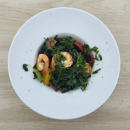 สปาเก็ตตี้หมึกดำผัดขี้เมา