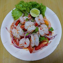 ยำกุ้งสุก (7-10ตัว)