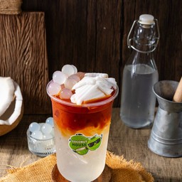 ชาดำเย็นมะพร้าวอ่อน