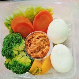 ชุดน้ำพริกทูน่าไข่ต้ม(ไม่มีข้าว)