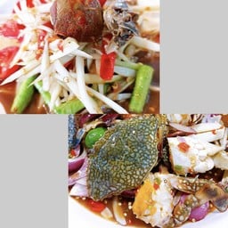 [คู่อร่อย] ตำปูปลาร้า+ยำปูม้า