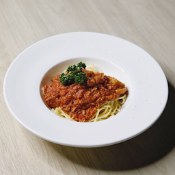 สปาเก็ตตี้ซอสมะเขือเทศหมู