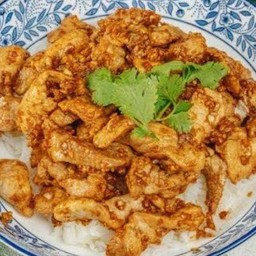 หมูทอดกระเทียม