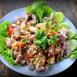 หมูมะนาว คะน้ากรอบ