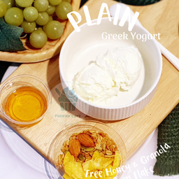 Plain Greek Yogurt กรีกโยเกิร์ต โฮมเมด 2 scoop 100g (S)