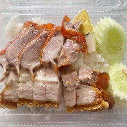 ข้าวหน้าเป็ดหมูกรอบ