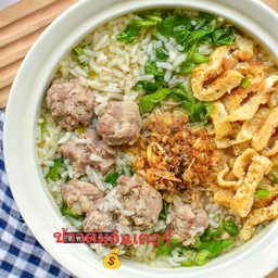 ข้าวต้มไข่เจียวหมู