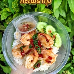 ข้าวกะเพรากัง+ไข่ดาว