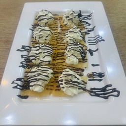 โรตีทิชชู่วิปครีม+ช็อคโกแลต